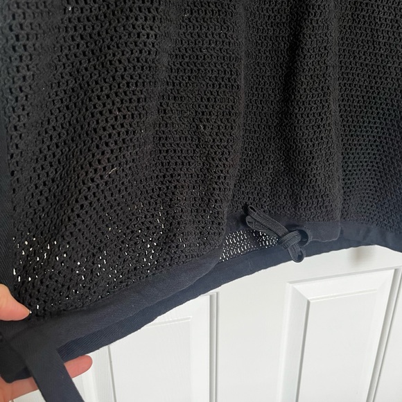 Maharishi Scrim Net Crew Mesh Sweatshirt along Sleeve Top Black XL - Picture 8 of 9